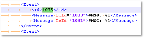 Modification of the file TcCncErrors.xml 